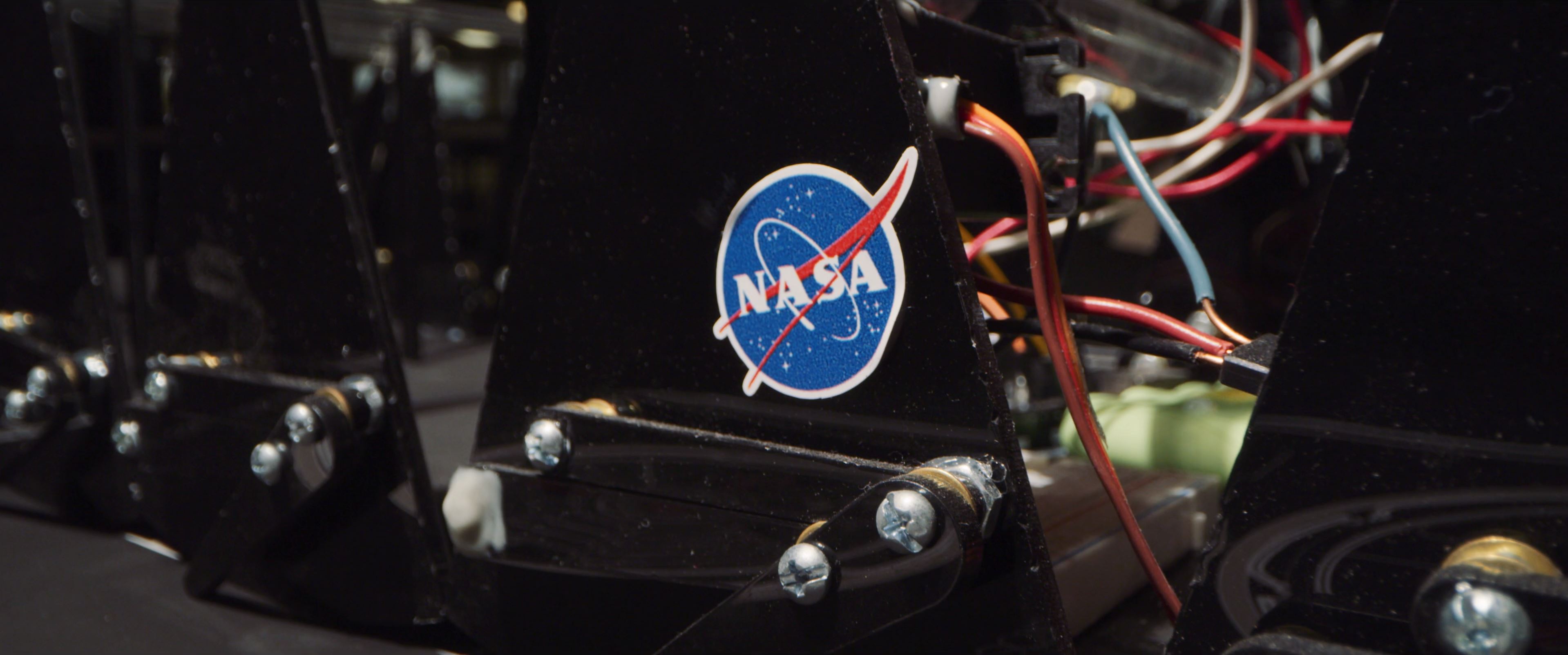 screenshot of robot development for NASA project